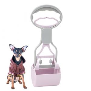 Ramasse-crottes pour chiens, ramasse-crottes pour chiens, Pelle de ramassage de caca, Fermeture &agrave; poign&eacute;e facile &agrave; utiliser, ramasseur de crottes pr&ecirc;t &agrave; ressort pour chiens de grande, moyenne et petit (moxica, neuf)