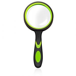 Loupe 10x,Loupe de Lecture 70 mm Visionneuse D'insectes à Grossissement Vieux Loupe de Lecture pour la Lecture de Livres, L'inspection, L'observation des Insectes et des Loisirs(Vert) (ShanBye, neuf)