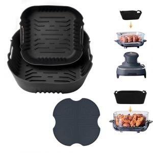 3 Pièces Moule Silicone et Dessous de Plat en Silicone pour Ninja CRISPi Friteuse à Air FN101EUSG, Air Fryer Accessoires pour Friteuse à Air Ninja FN101EU (HATELLY, neuf)