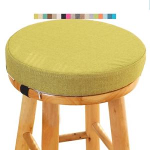 Coussin de Tabouret Ronde - Galette de Chaise Ronde Confortable - 30/35/40/45/50cm - Coussin de Chaise pour Salle &agrave; Manger, Cuisine, Bureau, Bar, Jardin, Int&eacute;rieur/Ext&eacute;rieur(A14,30x5CM/11.8x2inch) (Fengzi Comprehensive, neuf)