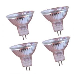 JZLBBC 4Pc Ampoule Halog&egrave;ne MR11 24V 10W Mini R&eacute;flecteur Lampes Halog&egrave;nes GU4 24V 35W MR11 GU4 Spot Halog&egrave;ne Dimmable Diam&egrave;tre 35Mm Blanc Chaud 20W (baihstor, neuf)