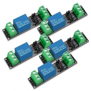 APKLVSR 5 PCS 1 canal 3 V/3.3 V relais Module de pilote de haut niveau optocoupleur Module de relais carte de commande d'entra&icirc;nement isol&eacute;e, isol&eacute;e Module de relais 3 V/3.3 V pour Arduino (hcjs, neuf)