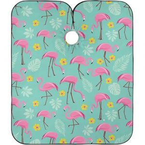 Flamant Rose Feuilles De Palmier Tropicales Été Robe De Coiffure Imperméable Peignoir Coiffure Antistatique Cape De Cheveux Pour Instituts De Beauté Coiffeurs Salon 140X168Cm (guangzhouhongchenmaoyishanghanggerenduzi, neuf)