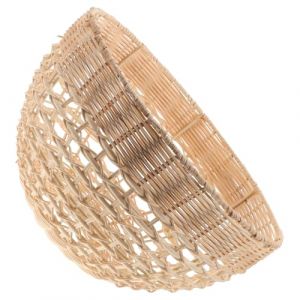 Angoily Abat-jour En Rotin Tress&eacute; Suspendre, Housse De Lampe De Plafond, Dimensions 28x16 Cm, Couleur Naturelle, Abat-jour D&eacute;coratif Pour Salon De Th&eacute; Et Chambre, Alternative &Eacute;cologique Et Solide (Lotra, neuf)