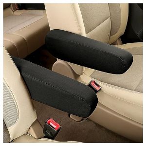 2PCS Housse Accoudoir Voiture Élastique,Housse de Siège Accoudoir Voiture Universel Quatre Saisons,Protecteurs pour Camions/SUV/Fourgonnettes/Voiture Accessoires Interieur (Noir) (GTLM, neuf)