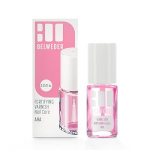 BELWEDER - Vernis Fortifiant Ongles aux Acides de Fruits AHA 1 x 7,5ml - Vernis &agrave; Ongles Fragilis&eacute;s, D&eacute;doubl&eacute;s et Cassants &ndash; Vernis Transparent Ongle - Fortifie & Lisse - Soin Ongles (BELWEDER FRANCE, neuf)