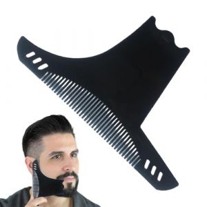Outil de façonnage de barbe pour homme, guide de barbe, modèle de barbe pour coupe, pochoir à barbe avec peigne, outil de coiffure de perles (habante, neuf)