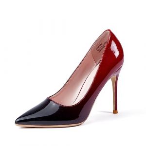 GENSHUO Escarpins stiletto à talons hauts pour femmes 10CM Sexy Bout pointu Escarpins stiletto Cuir verni Bout fermé Fête Bal de fin d'études Mariage Chaussures à talons Talons stiletto Taille EU 36 (angelilazhou, neuf)