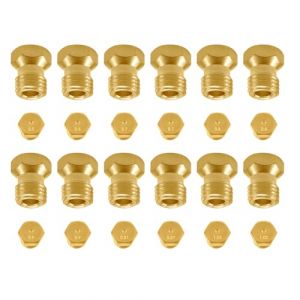12 Pcs Gicleur gaz Butane Universels, Gicleur Gaz de Ville Injecteur GazGicleur Bouteille Kit de Conversion Conversion GPL pour Gazinière (2×0.5mm/ 2×0.7mm/ 2×0.8mm /2×0.9mm/ 2×0.87mm/ 2×1.02mm) (Wangshacaokeji, neuf)
