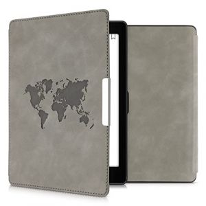kwmobile&Eacute;tui Compatible avec Kobo Aura One Coque - &Eacute;tui &agrave; Rabat magn&eacute;tique tabletteeReader Similicuir - Gris (SX-Commerce, neuf)