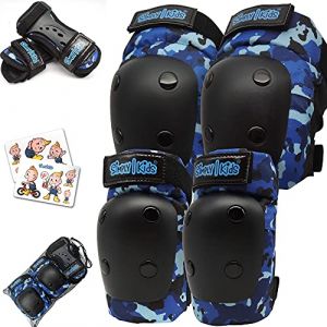 Protection Roller Enfant I Genouillère Coudières et Protège-Poignets pour Fille Garçon I Protection Skateboard Enfant avec Sac Mesh I Vélo Trotinette Draisienne (simply kids, neuf)