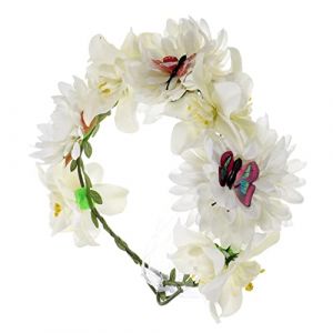 OATIPHO Couronne De Fleurs Artificielle Bandeau Couronne Élégante -tête Pour Femmes Pour Demoiselles Honneur (Tsun Ki-sung, neuf)