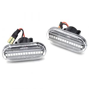 Feux Latéraux Indicateur Dynamiques Clignotant pour Clio 1 2 Laguna Megane Scenic Twingo I Espace III Kangoo 19 II Master (FaroeChi Auto, neuf)