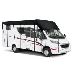 Bache De Protection Camping Car, 210D Oxford Cloth Bache Caravane, Housses pour Camping-Car, Housse de toit respirante pour camping-car avec protection contre les UV et sangles rétractables (8.5 x 3m) (heartlessbattle, neuf)