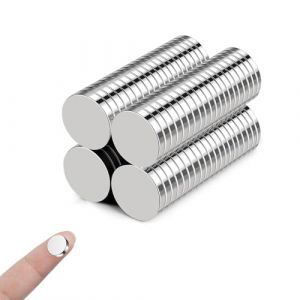 80 Pcs | 10x2mm Aimants Ronds Extrêmement Puissants, Petits Aimant Frigo Néodyme Puissants, Magnets Mini Aimants,pour Réfrigérateur, Images,Bricolage, Carte, Tableau Blanc, Calendrier (Yin Yu Shang Mao, neuf)
