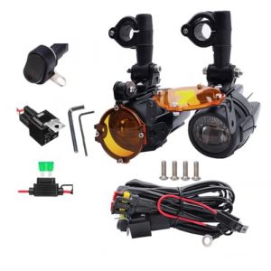NEWFUN Feux Additionnels Moto,Feu De Brouillard,Lampe De Conversion LED Externe Pour MOTO,Spot à Led,Ip67, 40w,Rotation Sur 360 Degrés,Convient Aux Motos Et Aux Voitures Électriques (guangfanouzhou, neuf)