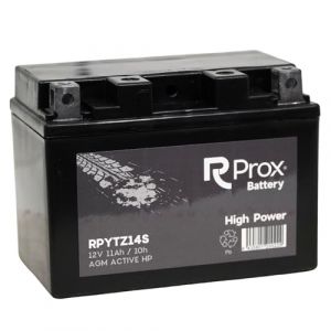 Batterie moto YTZ14S AGM Haute Puissance 12 V 11,2 Ah 230 A. Puissance de démarrage maximale. Fabriqué en Europe. (woS, neuf)