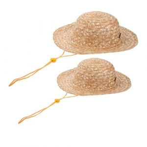 POPETPOP 2 pi&egrave;ces Chapeaux de Paille pour Gar&ccedil;on Fille Lot de Chapeaux de Soleil &agrave; Large Bord pour et Gar&ccedil;ons Protection Solaire pour Plage Activit&eacute;s Ext&eacute;rieures et DIY Diam&egrave;tre (Riser Treasure, neuf)