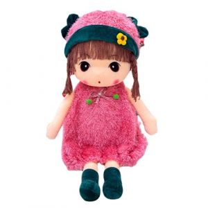 IBLUELOVER Poupée de Chiffon Fille Bébé Poupée Jouet en Peluche Jouet Poupée Adorable 1er Âge Conte de Fées Princesse Poupée Mignonne Plush Toys Cadeau de Naissance Noël Anniversaire Baptême (Rose B) (IBlueloveruk, neuf)