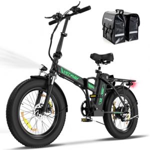 HITWAY Vélo électrique Adulte, 20"×3,0/4,0 Fat Tire VTT Electrique, vélo électrique Pliable, Avec Batterie Amovible 36V 12Ah/48V 15Ah, Jusqu'à 90KM/100KM, 250W Moteur, 7 Vitesses Vélo pour Homme Femme (MIMBOB, neuf)