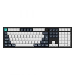 Keychron Q6 Max Clavier Mécanique sans Fil, Disposition des Touches Complète avec Bouton, Programmable QMK/Via, 2,4 GHz/Bluetooth/Filaire, Commutateurs Gateron Marron pour Mac/Win - Noir (FR Layout) (Keychron FR, neuf)