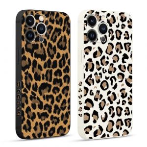 Pnakqil 2 Pi&egrave;ces Coque pour iPhone 13 Pro Max 6,7", Etui avec Motif Animaux L&eacute;opard et Peint Dessin Lat&eacute;ral Souple Silicone Case Housse T&eacute;l&eacute;phone Ultra Mince Antichoc Cam&eacute;ra Protection Cover (CLUBIEN, neuf)