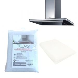 Today - Filtre Hotte Aspirante Universel 40x80 cm à Découper - Filtre à Graisse pour Hotte de Cuisine - Absorbe Vapeur, Fumée et Odeurs - Auto-extinguible, Fabriqué en Italie (Proxima Store, neuf)