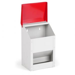 MUYIRTED Mangeoire Automatique Poule, 4.5kg Distributeur De Nourriture pour Poulets Exterieur &Agrave; Suspendre, Mangeoire pour Volailles, Poussin, Canard, Galvanis&eacute;, Anti Gaspillage (MYB Supplies, neuf)