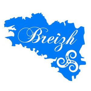 Autocollant Sticker Breizh, Stickers Carte Bretagne, Autocollants Breton Triskel, Vinyle haute performance pour voiture moto bateau (bleu electrique, 24 X 20 cm) (tmz-creation, neuf)