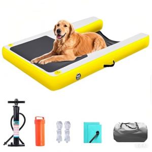 rampe de piscine pour chien Rampe D'accès À L'eau Gonflable Pour Chiens, Avec Filet Lesté Inclinable Sous L'eau Et Tous Les Accessoires, Rampe D'accès À L'eau Pour Chiens Pour Lacs, PVC Résistant À La (haijundianpu, neuf)