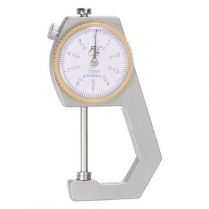 QUARKZMAN Cadran &Eacute;paisseur Jauge 0-30mm | 0,01mm M&eacute;canique &Eacute;paisseur Testeur Jauge Plat T&ecirc;te pour Mesure Cuir, Papier, T&ocirc;le (QUARKZMAN, neuf)