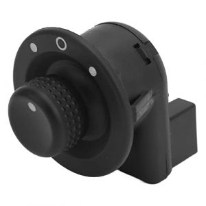Commutateur de Rétroviseur de Porte Latérale électrique, KIMISS 255704649R Commutateur de Commande de Rétroviseur de Porte Latérale ABS de Remplacement pour Master Twingo Megane Trafic (Kimiss 24k, neuf)