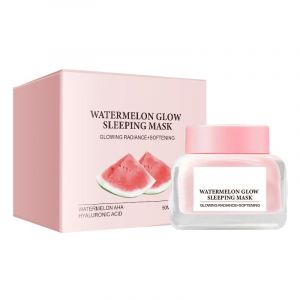 Masque de sommeil à la pastèque Hydratant pour peau grasse Hydratant pendant la nuit avec AHA Acide hyaluronique Soins de la peau Masque gel anti-âge (50ml/1.76oz) (caijuyimeidian, neuf)