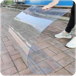 Feuille De Toiture En Polycarbonate Pour Serre,Panneau De Remplacement En Plastique Acrylique Claire,Plaque D'Éclairage D'isolation,Imperméable/Résistant Aux UV,Facile À Plier Et À Couper,W×L-0.6x3m (ZZRSH Direct store, neuf)