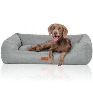Knuffelwuff Emma Panier en Velours aux Couleurs Pastel avec Aspect Tissage Main Pétrole XL 105 x 75 cm (Knuffelwuff, neuf)