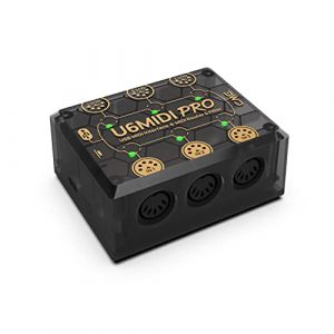 CME U6MIDI Pro - Interface MIDI avec Routeur, Mapper et Filtre - MIDI USB plug-and-play pour ordinateurs - MIDI autonome 3-in-3-out pour Merge, Split, Thru (CME Pro, neuf)