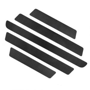 OUDQFCJ 5 pièces Seuil de porte adhésif, caoutchouc anti-rayures, étanches universelles, portière voiture, protège seuil de coffre, accessoires (Largeur 7CM) (Noir) (Mapico, neuf)