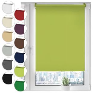 Sonello Store occultant Klemmfix sans percage90cm x 100cm Olive Vert, Store Enrouleur Opaque pour fenêtres et Portes, Fixation avec ou sans perçage, Kit de Montage Inclus, Protection Solaire (GardenFlora - Home & Garden, neuf)