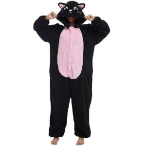 LATH.PIN Adulte Kigurumi Pyjama Unisexe Anime Animal Costume Cosplay D&eacute;guisement Combinaison Onesies Ensembles de Pyjama Panda V&ecirc;tements de Nuit Sleepwear (Mescara, neuf)
