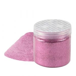Poudre de paillettes rose, poudre scintillante, pour le bricolage, fine 0,2 mm, 100 g, paillettes roses fines pour le visage (Fukuhaza, neuf)