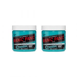 Manic Panic Sea Nymph Pastel Classic Creme, Vegan, Cruelty Free, Green Semi Permanent Hair Dye 2 x 118ml (Solretail LTD, neuf)