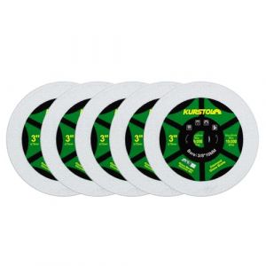 KURSTOL Disque Diamant pour Verre - 75mm X 5 Disques à Tronçonner Diamantés pour Verre, Jade, Cristal, Bouteille de vin, Carreau de céramique, avec 10mm Alésage (YZKS TOOLS, neuf)