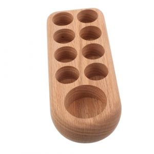 DECORNIJIA Support de Rangement Bois pour Huiles Essentielles Emplacements Organiseur Compact pour Bouteilles Huiles et Vernis &agrave; Ongles &Eacute;tag&egrave;re D&eacute;corative pour Chambre et Salle de Bain (ZhiLight, neuf)