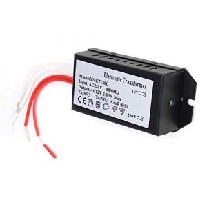 Transformateur électronique 220V à 12V, Alimentation 12V 10A 12V Convertisseur de Tension D'alimentation Pilote D'alimentation Intelligent (120W) (Gytibedv, neuf)