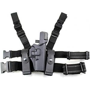 Gexgune Tactical Leg Holster Paddle Ceinture Ceinture Niveau 3 Ceinture de sécurité avec étui pour Pistolet et étui de Chargeur pour G1ock 17 19 22 23 31 2 Couleurs facultatives (Aeryoyo FR, neuf)