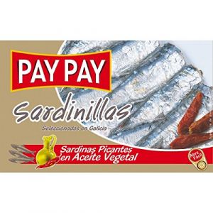 Lot de 10 boites de petites sardines piquantes &agrave; l'huile de marque pay pay (Hellowcost Europe, neuf)