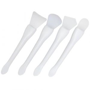 WRITWAA 4pi&egrave;ces Pinceau Masque Visage Silicone Applicateur De Masque Pour Boue Outil De Beaut&eacute; Pour Maison Salon (Saieli, neuf)