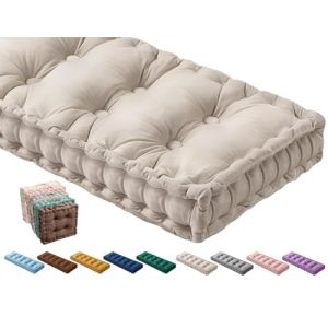 Coussin de Banc Exterieur Intérieur ,Velours Coussin de Siège Banc Sur Mesure 40x40/70x30/150x40/120x40 Coussin de Sol, pour Canapé Jardin Patio Maison Banquette Coussin D'assise(Color1,120x40x10cm) (AlienGi, neuf)
