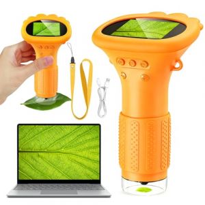 ZQEJEFD Microscope Portable pour Enfants, 1000X Mini Microscope Num&eacute;rique avec &Eacute;cran IPS 2,0" et 8 LED, Microscopes de Poche USB Type-C Compatible PC, Jouet Scientifique pour Enfants d&egrave;s 3 Ans, Jaune (GLOBAL CHILDREN TOYS S.R.L., neuf)