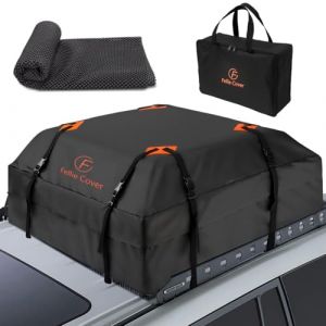 F Fellie Cover de Toit Pliable Sac de Toit de Voiture 443L Coffre de Toit de Voiture avec Tapis Antidérapant Coffre à Bagages Coffrets de Toit Portatifs Étanches Sac de Porte-Bagages, 15,6 Pieds Cubes (F-Garden, neuf)